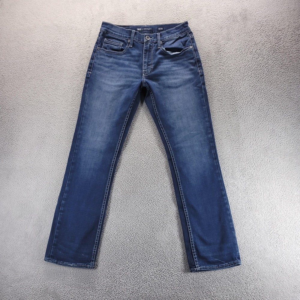 BKE Jake Straight Jeans Mens 30x30 Blue Regular Straight Dark Wash Stretch